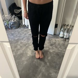 Michael Lauren sweatpant with cutouts in knees